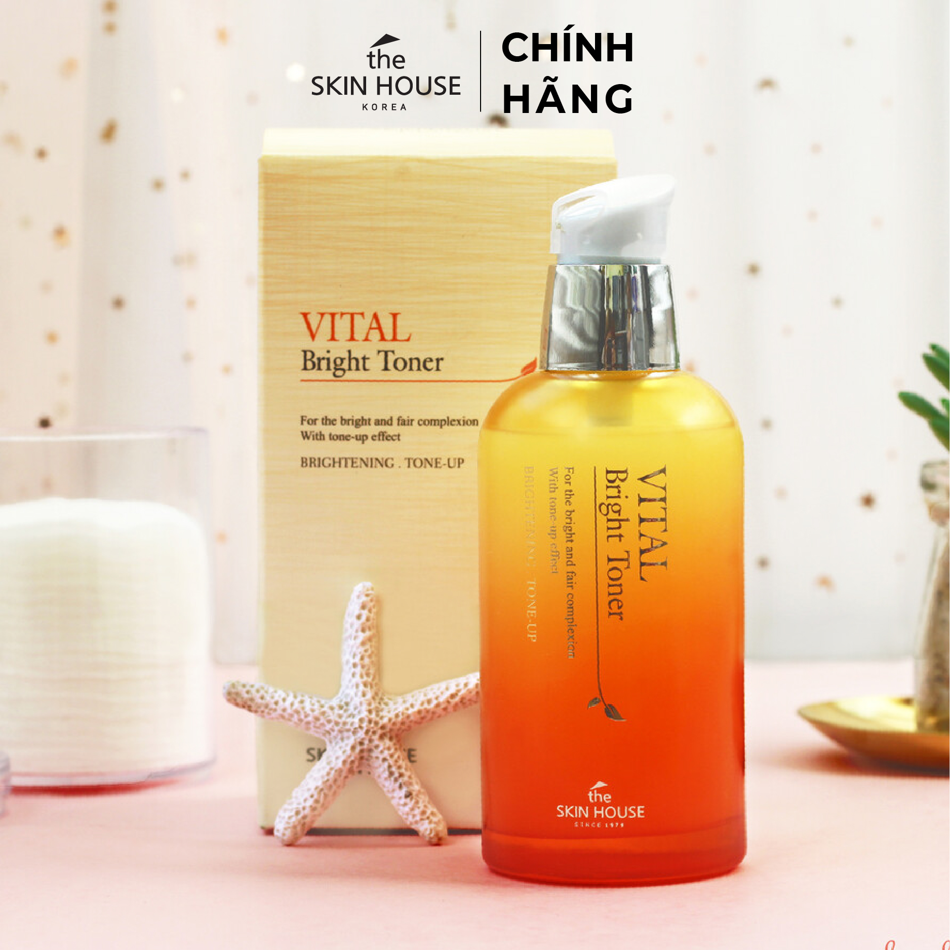 T58 Nước hoa hồng đa vitamin sáng da, mờ nám - VITAL BRIGHT TONER 130ml