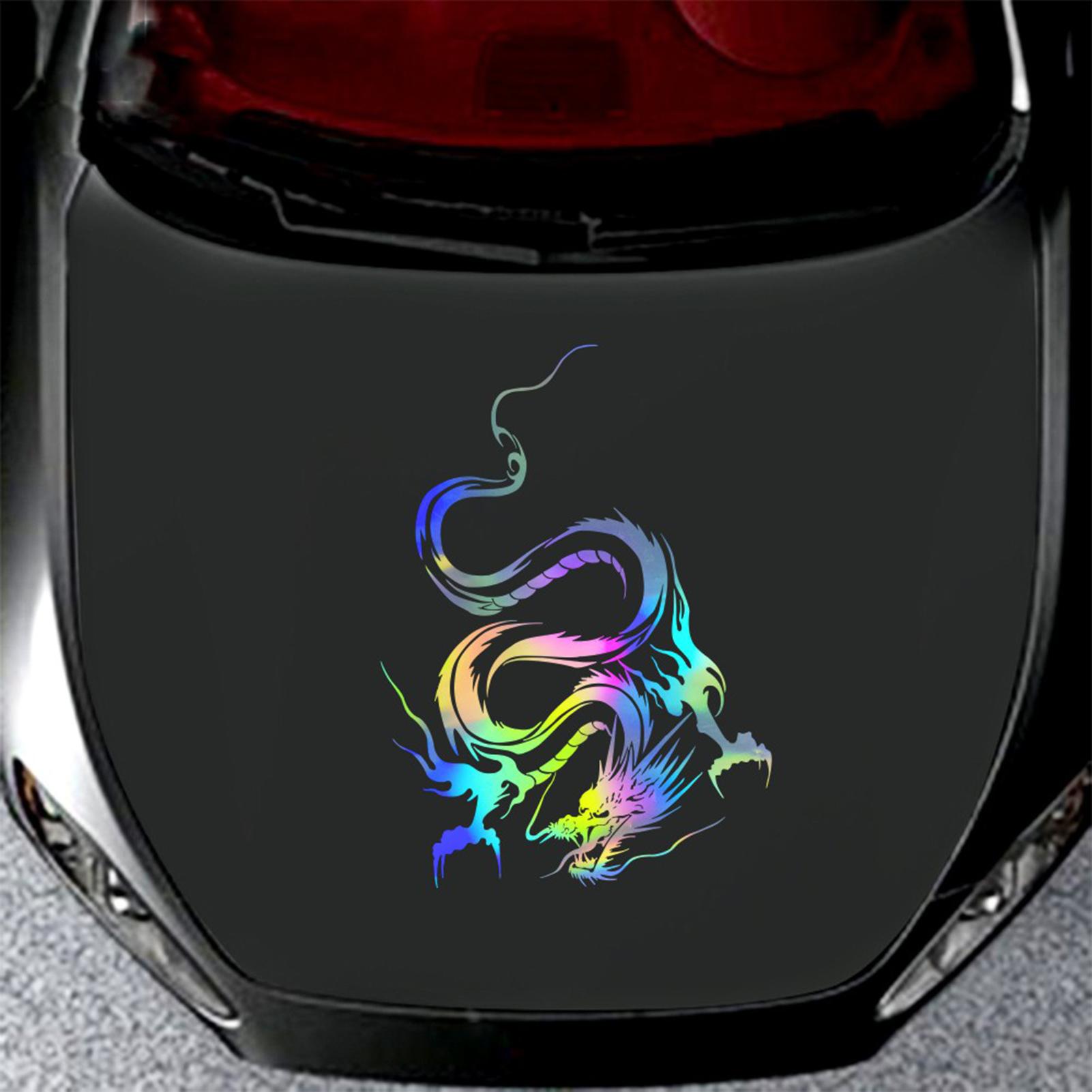 Dragon Graphic Car Hood Sticker Self-Adhesive Vinyl Roof Scratch Decals