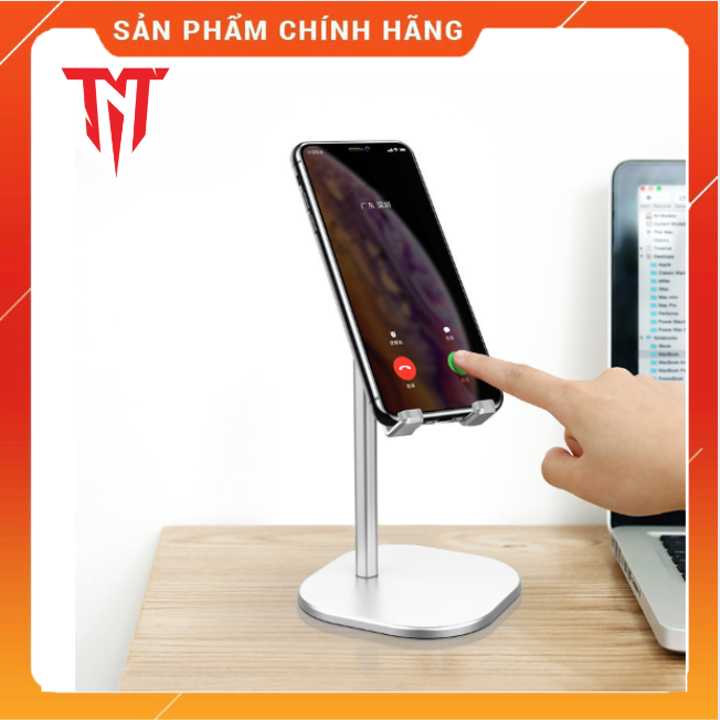 Giá đở điện thoại K1 , K2 đế tròn khung nhôm chắc chắn đế tròn desktop - Hàng chính hãng