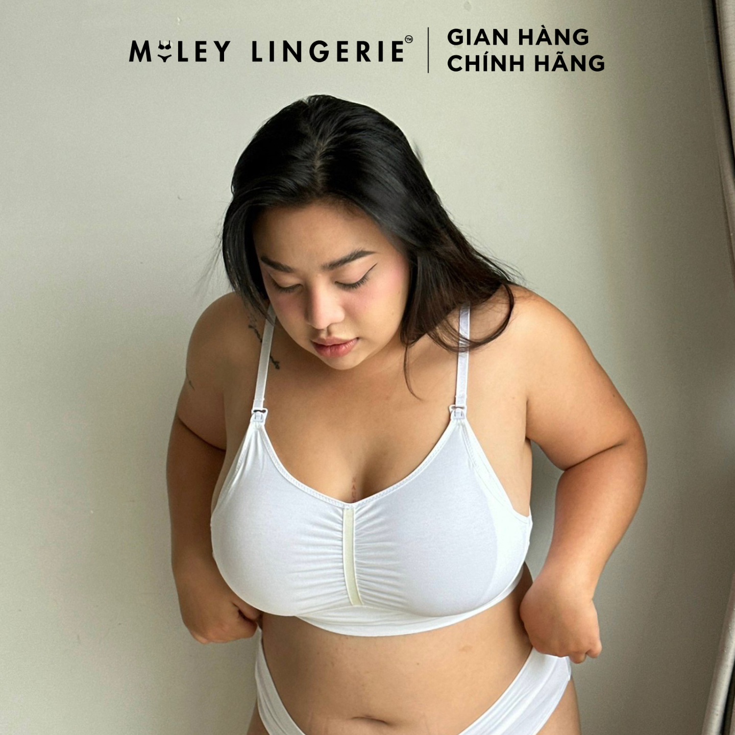 Bộ Đồ Lót Áo Ngực Mút Mỏng Và Quần Đồng Bộ Miley Lingerie Big Size Vải Sợi Tre Bamboo Thiên Nhiên