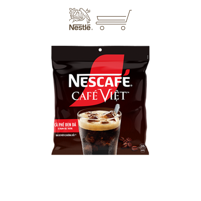 [Tặng Ca đá 1L] Combo 3 Bịch Cà phê Hòa tan NESCAFÉ CAFÉ VIỆT 35 gói Vị Mạnh đặc trưng