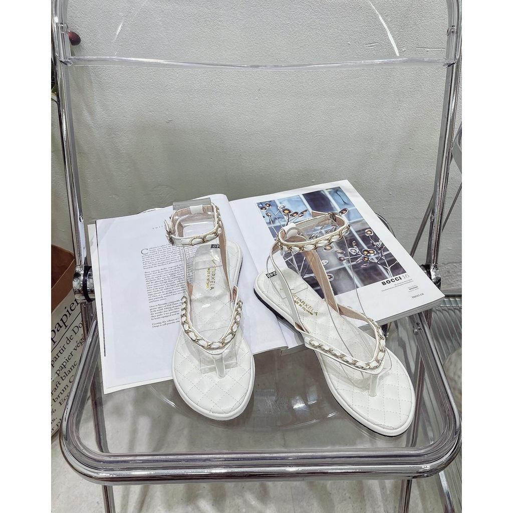 (HOT)Giày sandal xỏ ngón nữ phối dây xích cực xinh