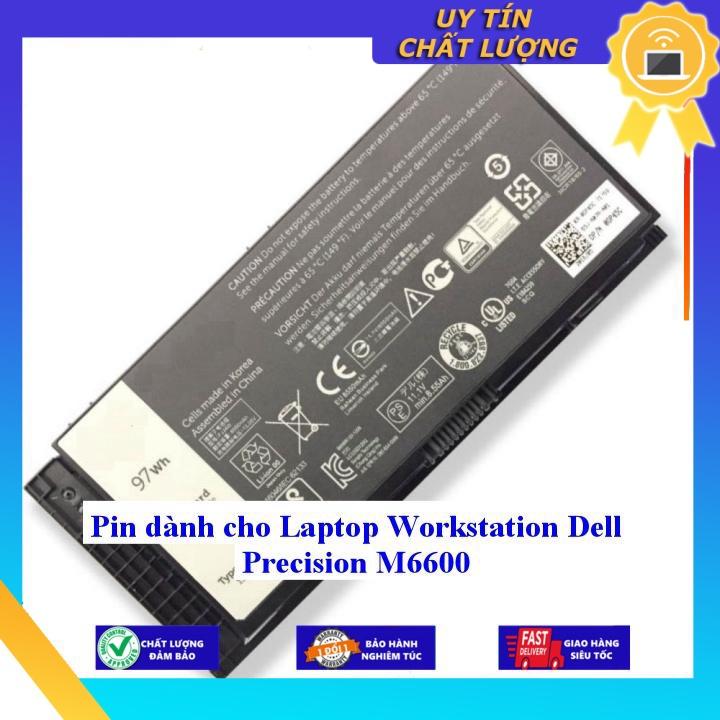 Pin dùng cho Laptop Workstation Dell Precision M6600 M6700 - Hàng Nhập Khẩu New Seal