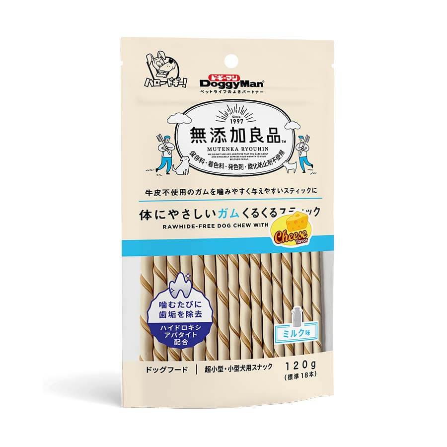 Que gặm hương phô mai không chưa chất bảo quản  - DoggyMan 18 que ( 120gr ) - Set 6 Túi