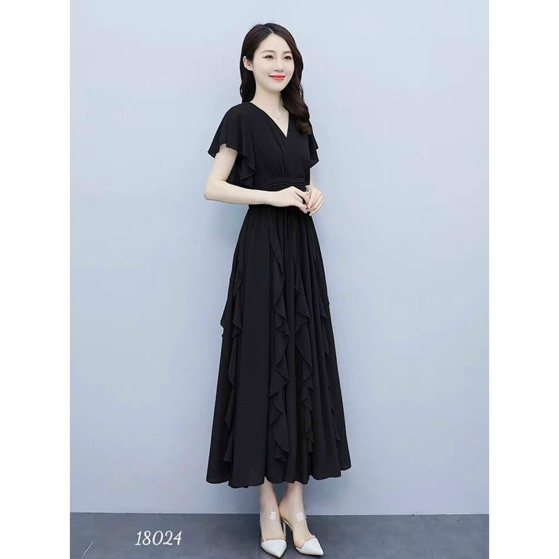 Đầm maxi voan chiffon (Free/big size XL, 2XL)