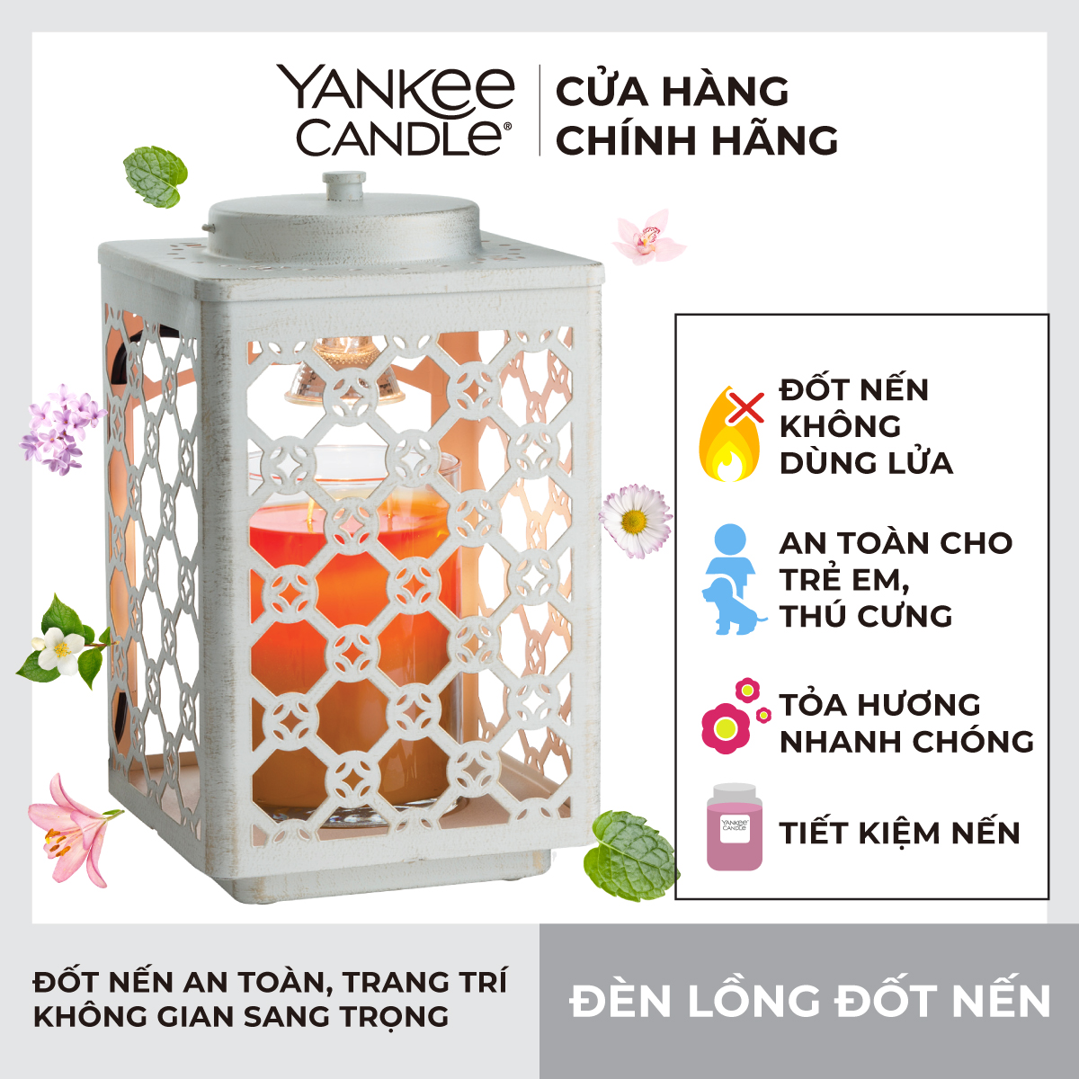 Đèn lồng đốt nến Yankee Candle - Vintage