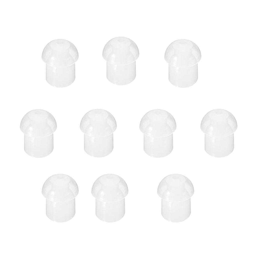 10x Replacement Mushroom Earbud Tips For   Two Way Radio Coil