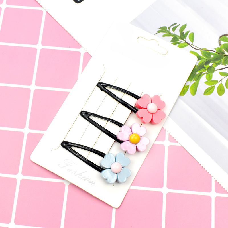 Set 3 kẹp tóc dễ thương cho bé - giao hình ngẫu nhiên