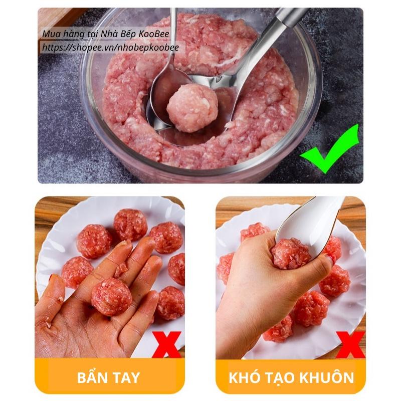 Dụng Cụ Làm Thịt Viên, Chả Viên, Nặn Mọc - Thìa Làm Thịt Viên Cao Cấp