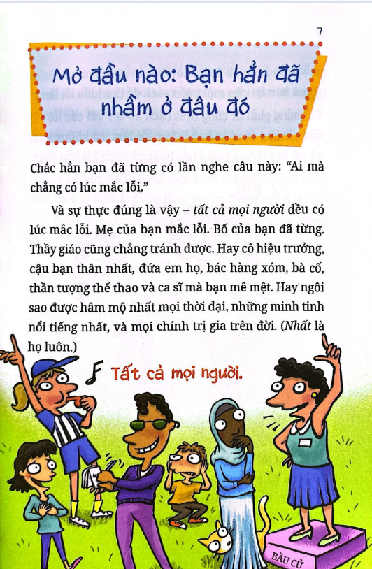 Kỹ năng học đường: Mắc lỗi ư? Đừng sợ!