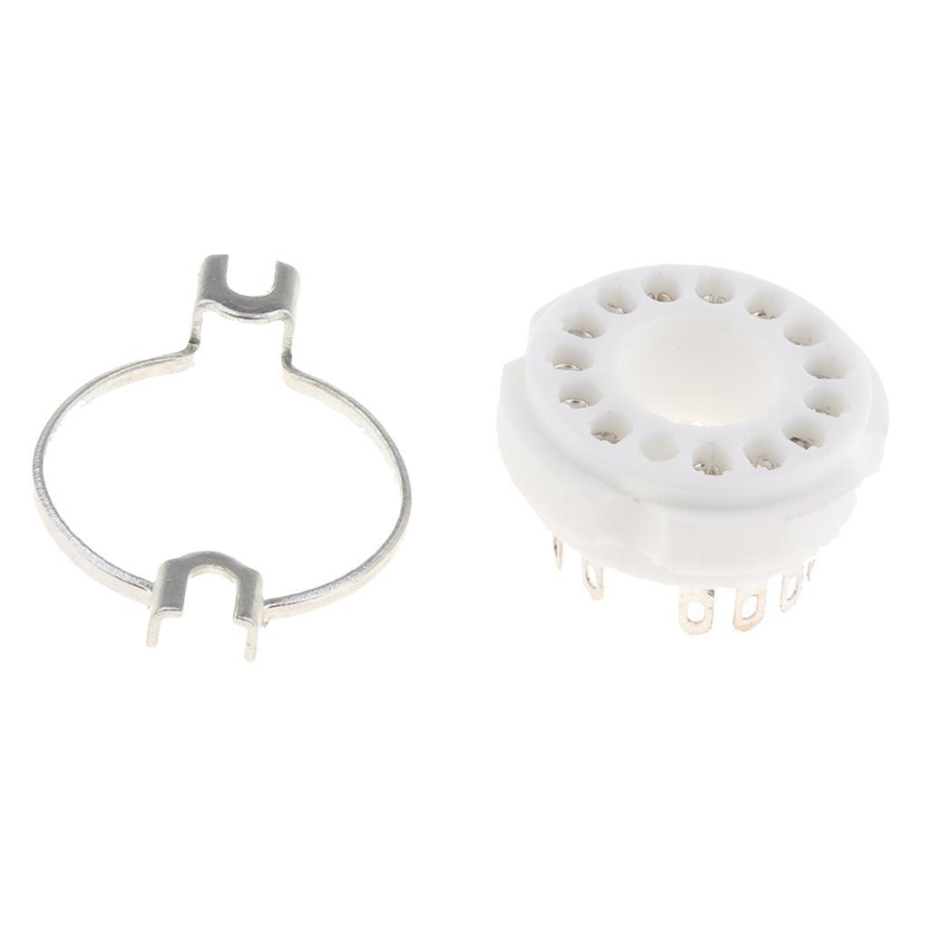 Tin Plated PCB Mount Vacuum Tube Socket 14 Pin for PCB Board