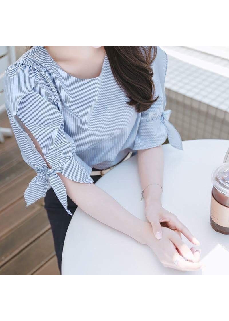 Áo Sơ Mi Nữ Tay Nơ Xinh Đẹp