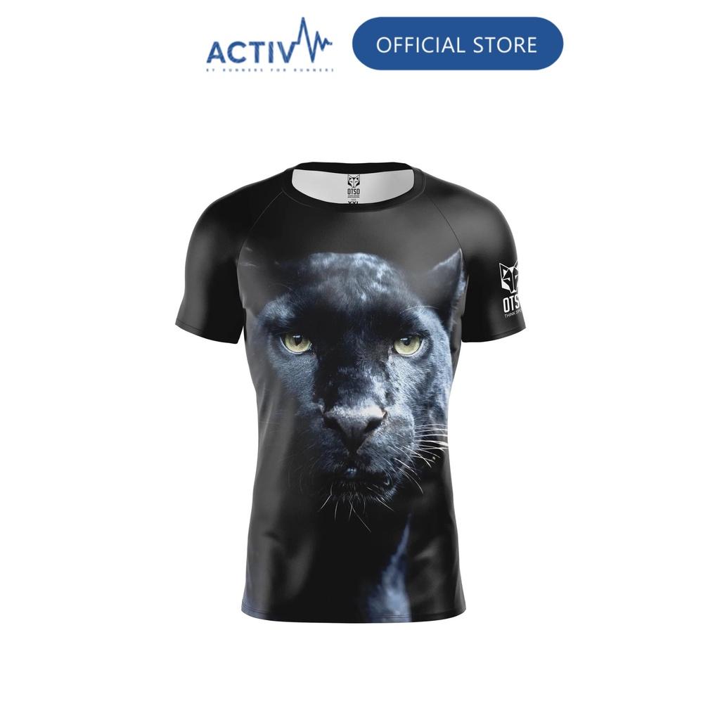 Áo Chạy Bộ Nam OTSO Camiseta Manga Corta Hombre Panther