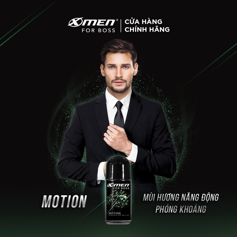 Combo 2 Lăn khử mùi Xmen for Boss 50ml/chai Hương Năng Động Motion