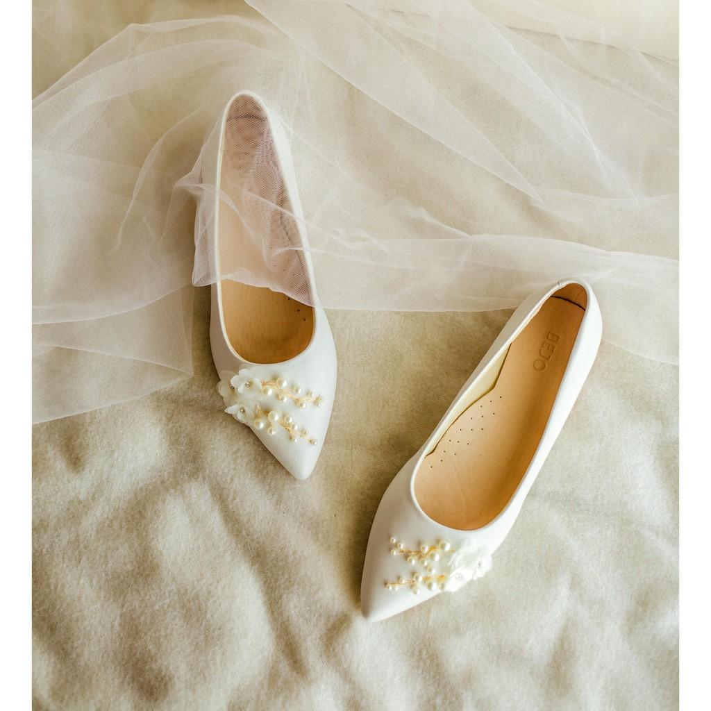 Giày Cưới Cao Cấp Bejo Búp Bê Mũi Nhọn - WEDDING SHOES