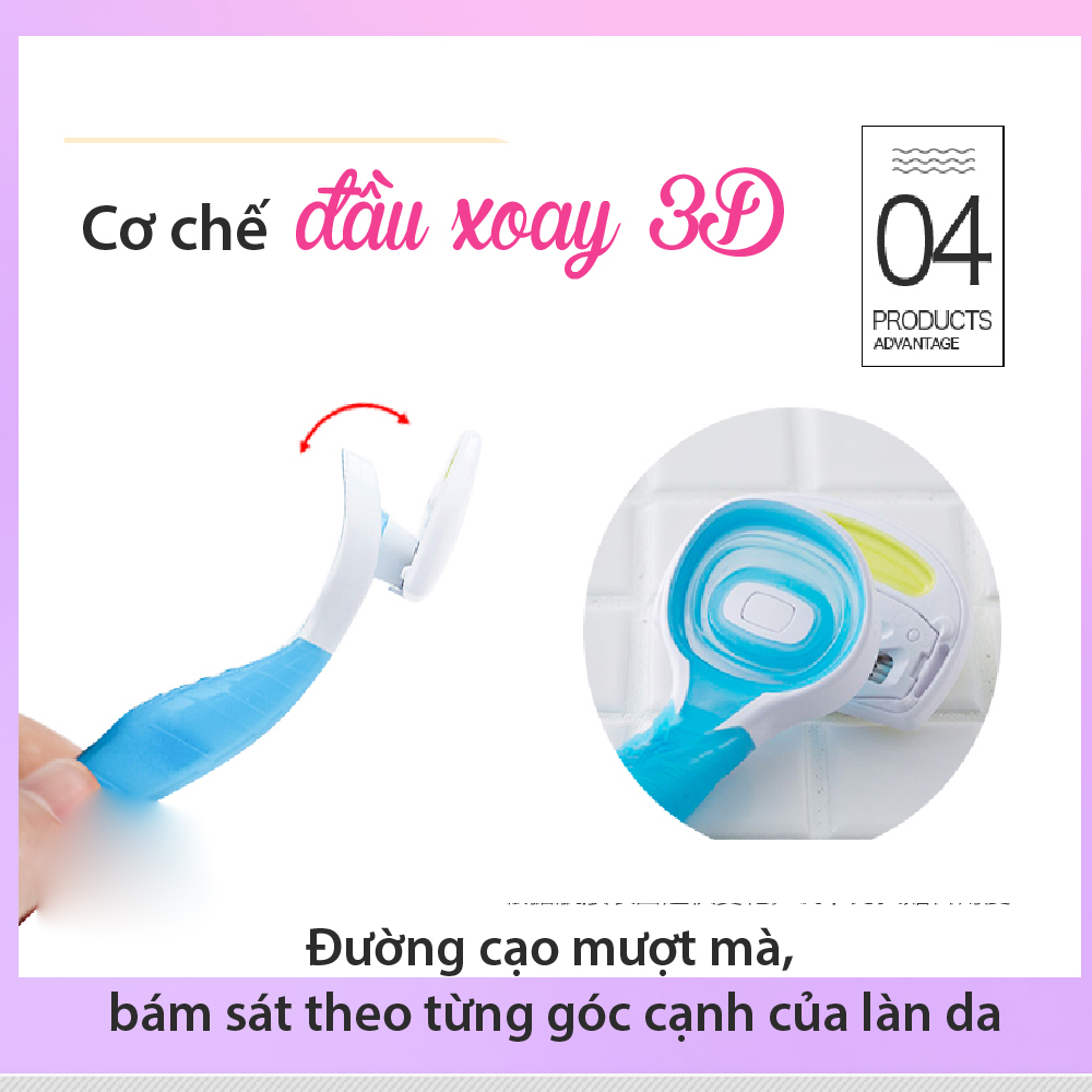 Dao cạo lông cao cấp Nhật cho nữ Aquafit 5 Blade (3 chiếc)