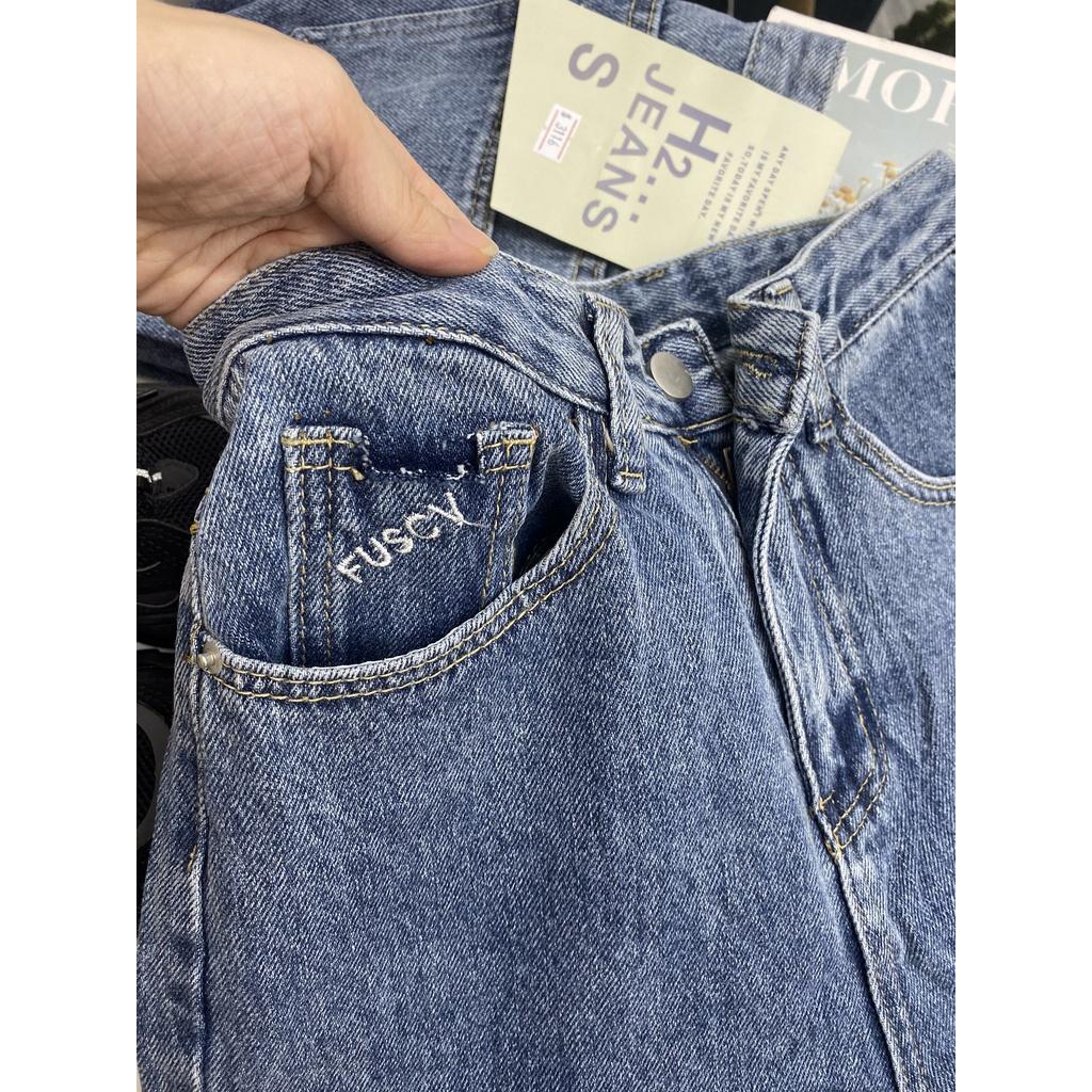 Quần baggy Jeans cao cấp / Cạp cao/ chất dày dặn/ M3116