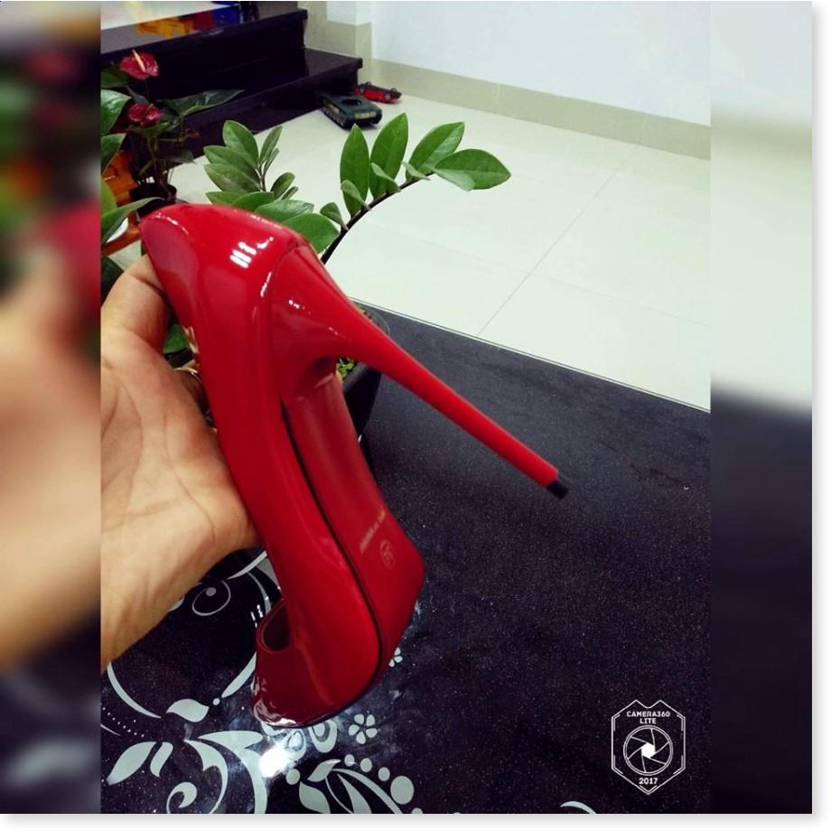 Giày cao gót màu đỏ 11p cao cấp