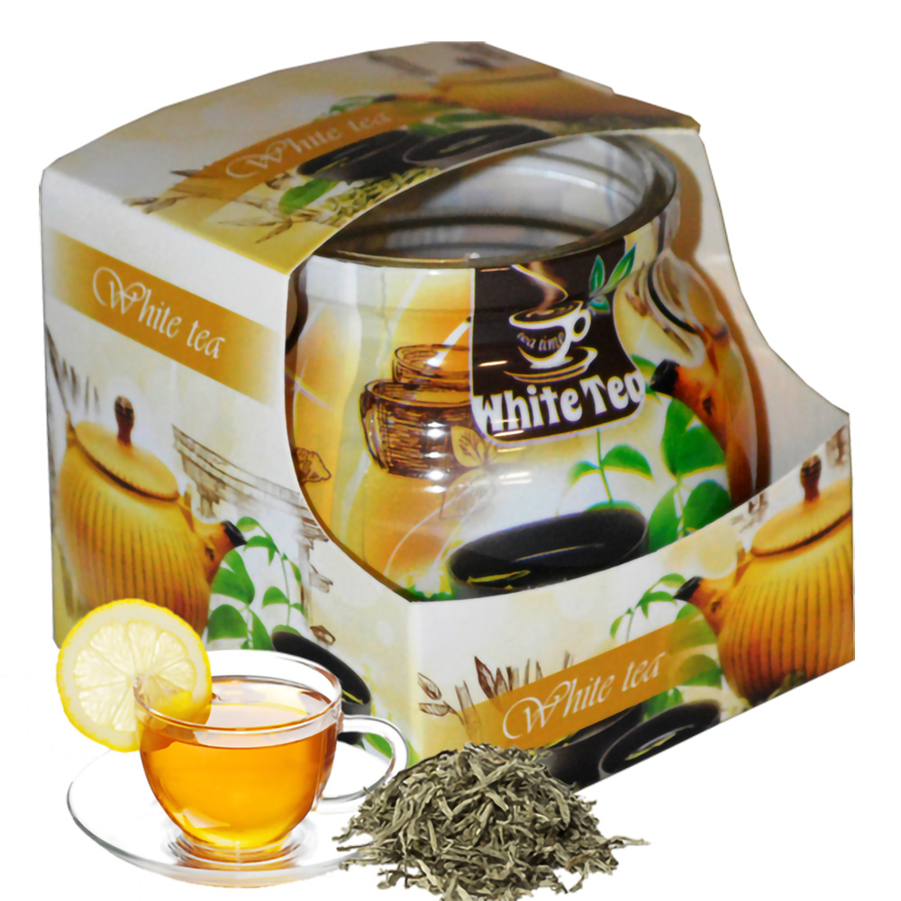 Ly nến thơm tinh dầu Admit White Tea 85g QT01894 - hương trà trắng