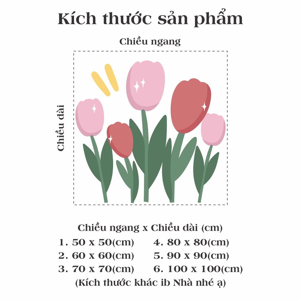 Hình dán trang trí gương cửa hàng cute - thiết kế theo yêu cầu