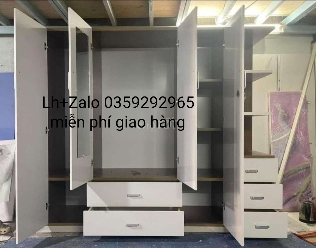 Tủ nhựa đài Loan 4 cánh 1 kệ
