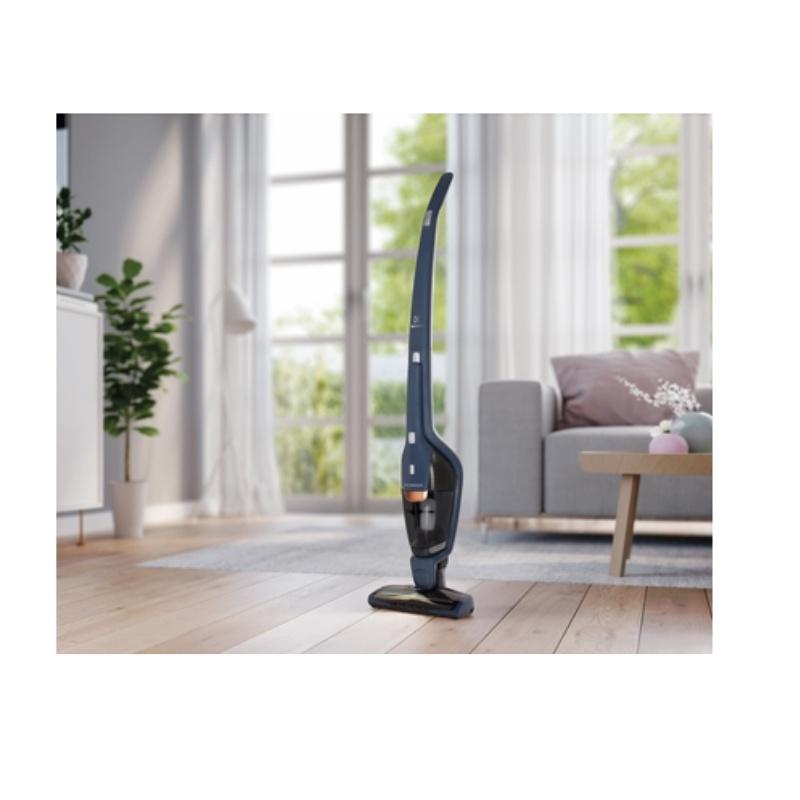 Máy Hút Bụi Không Dây Electrolux ZB3513DB - Xanh Denim - Đèn Led Đầu Hút - Hàng Chính Hãng