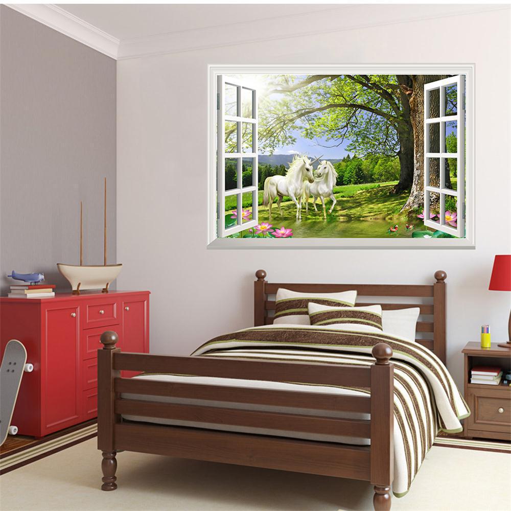 Tranh decal dán tường, giấy dán tường 3D trang trí nhà cửa : phòng khách,phòng ăn ,phòng ngủ hạnh phúc lứa đôi