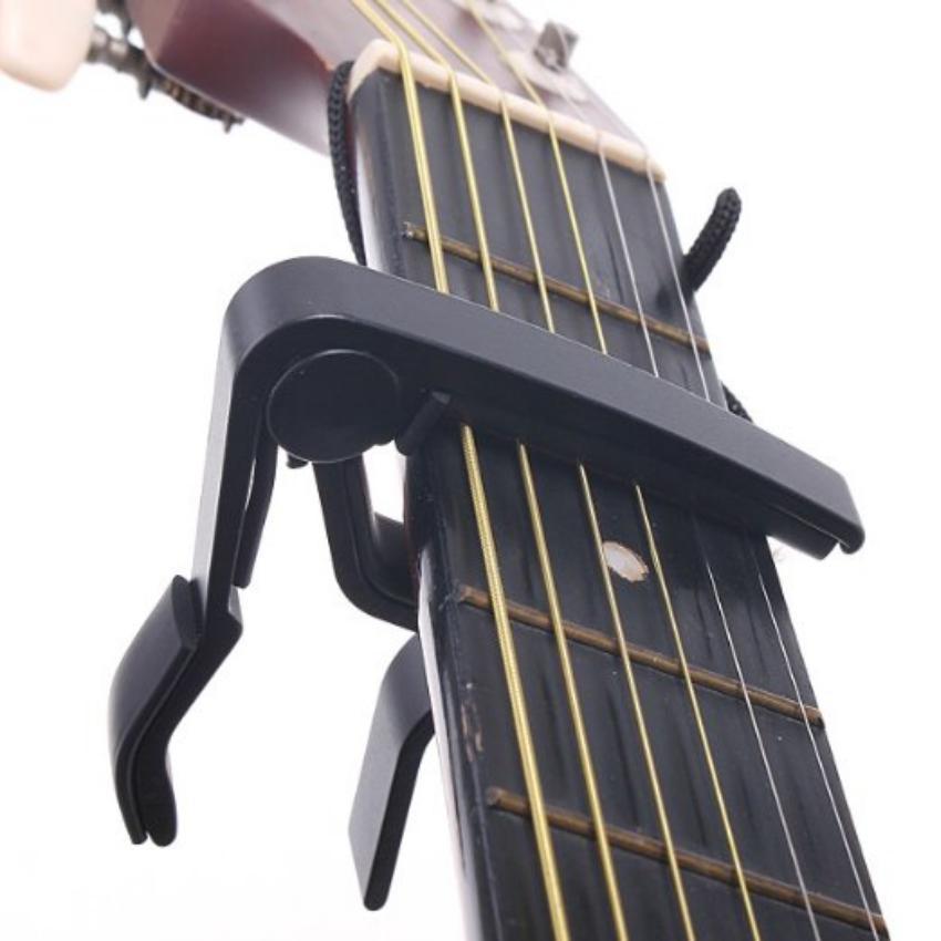 Bộ capo kẹp đàn guitar, máy lên dây đàn guitar- black 206437-2206440