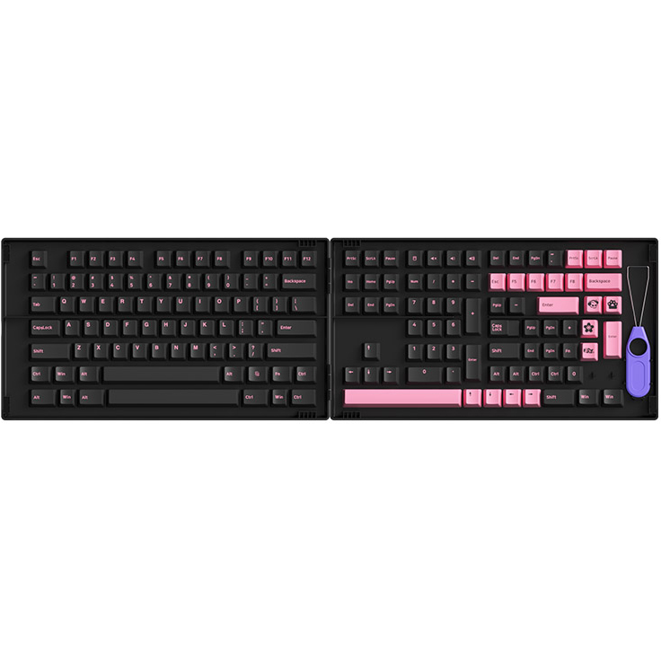 Nút Bàn Phím Cơ AKKO Keycap Set - Black Pink The dancer Version (Cherry Profile) - Hàng Chính Hãng