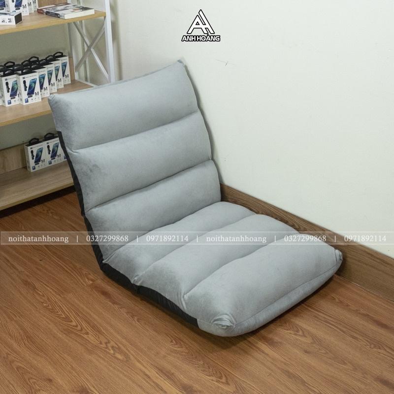 Ghế bệt Tatami size lớn dạng con sâu, 5 cấp độ gập ngã lưng, nệm nhung dày dặn, hàng nhập khẩu, mới