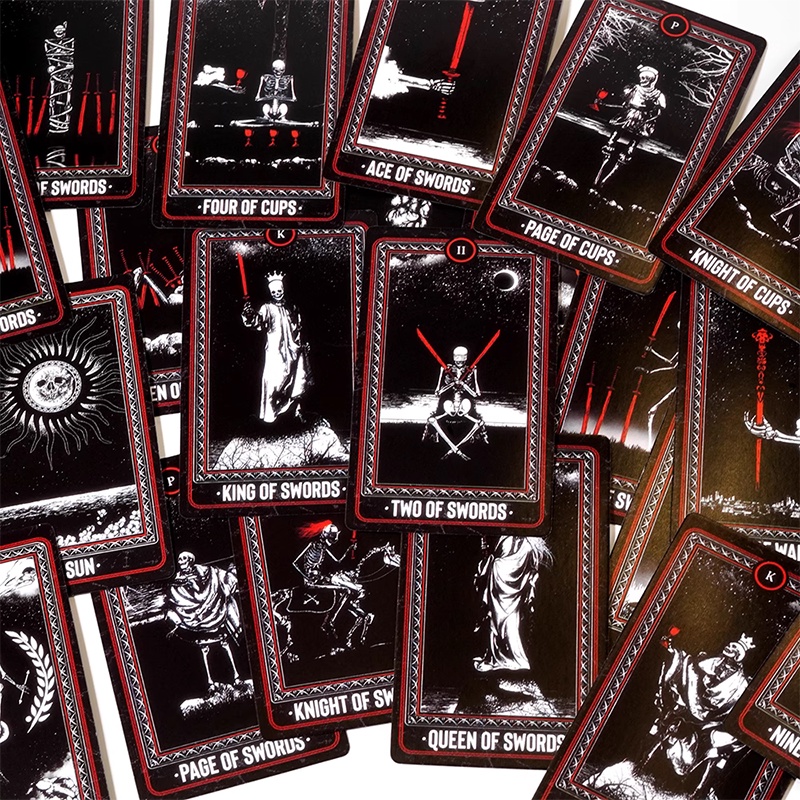 Bộ bài The Bones Arcana Tarot 78 lá bài đá thanh tẩy