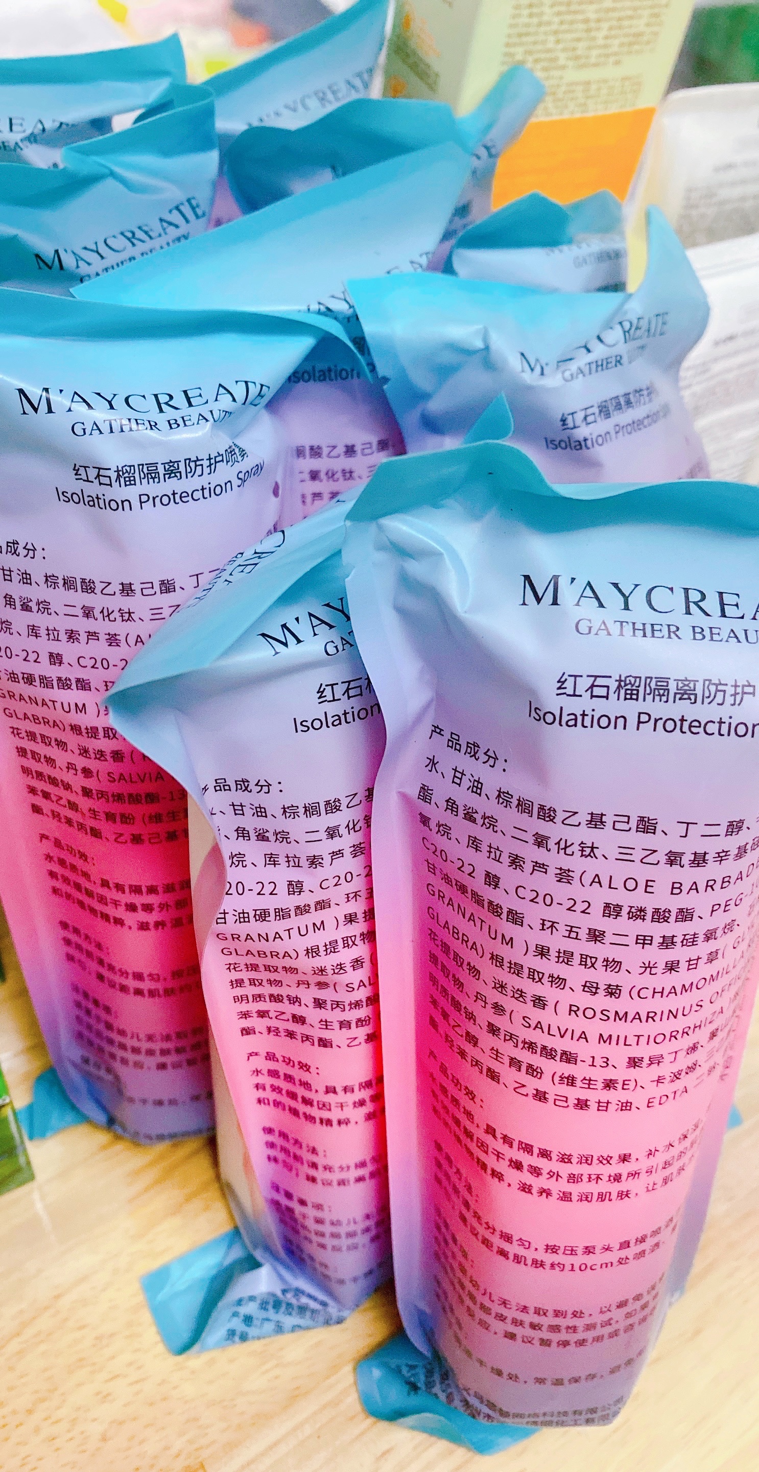 Chai MAYCREATE Chống Nắng Trắng, Chất Xịn 150ml Hàng Chính Hãng