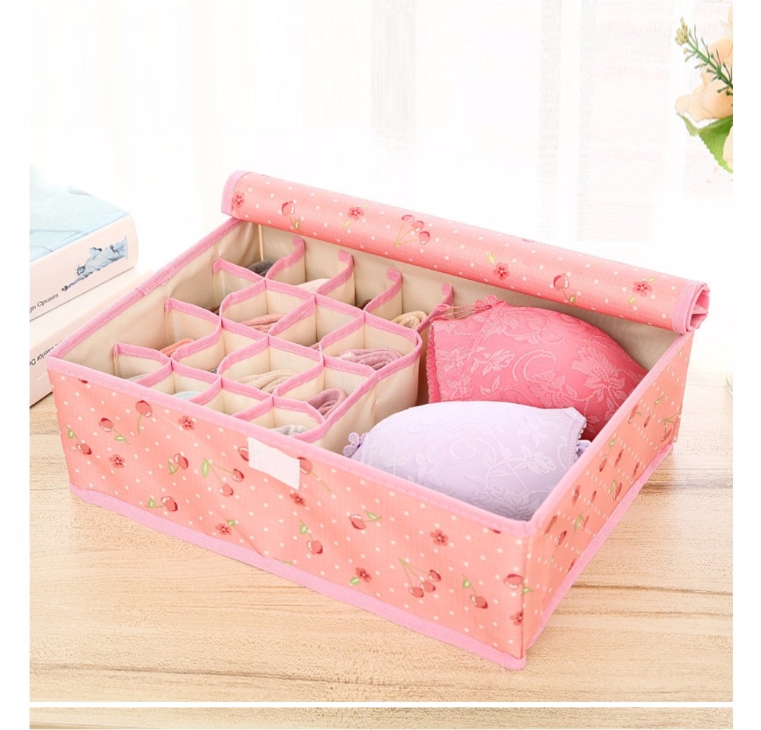 Sét 2 hộp đựng đồ lót chia ngăn size lớn