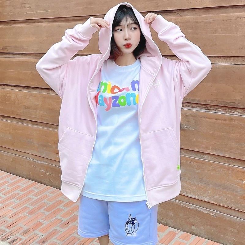 UPZ Áo Khoác Hoodie Dây Kéo In Unicorn Play Zone Chữ Bảy Màu