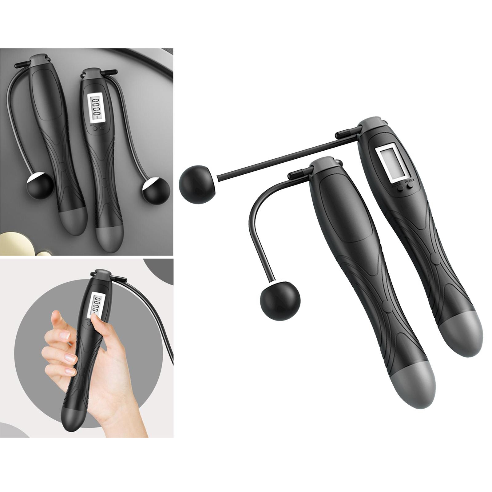 Adjustable Jump Rope 2-In-1 Cordless Skipping Ropes Indoor Outdoor Equipment
