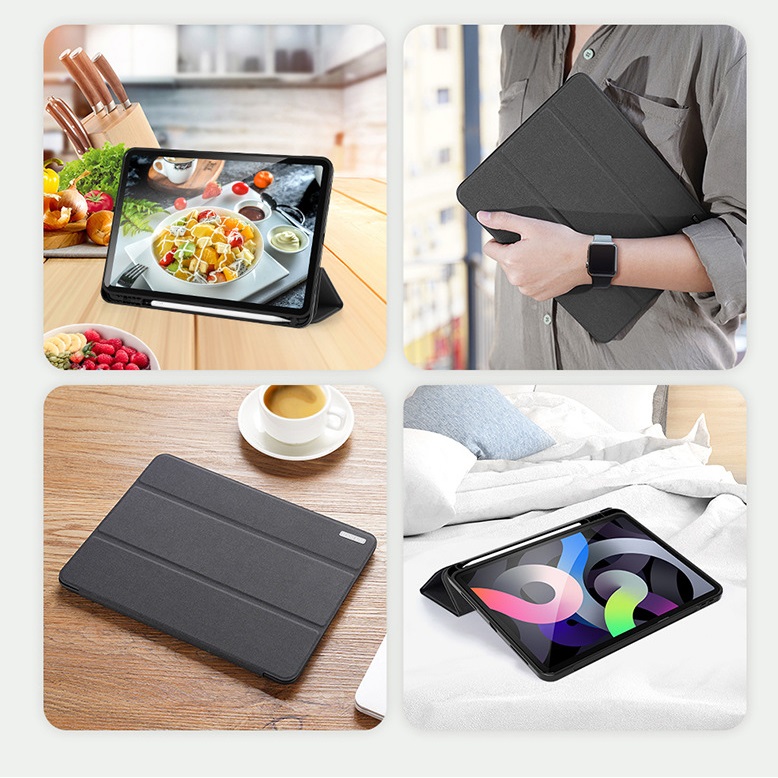 Bao Da Cao Cấp Dành Cho iPad 9.7 inch, Pro 9.7 inch 2017/ 2018 Gen5/Gen6 Chính Hãng Dux Ducis DOMO Có Khay Đựng Bút - Hàng Chính Hãng