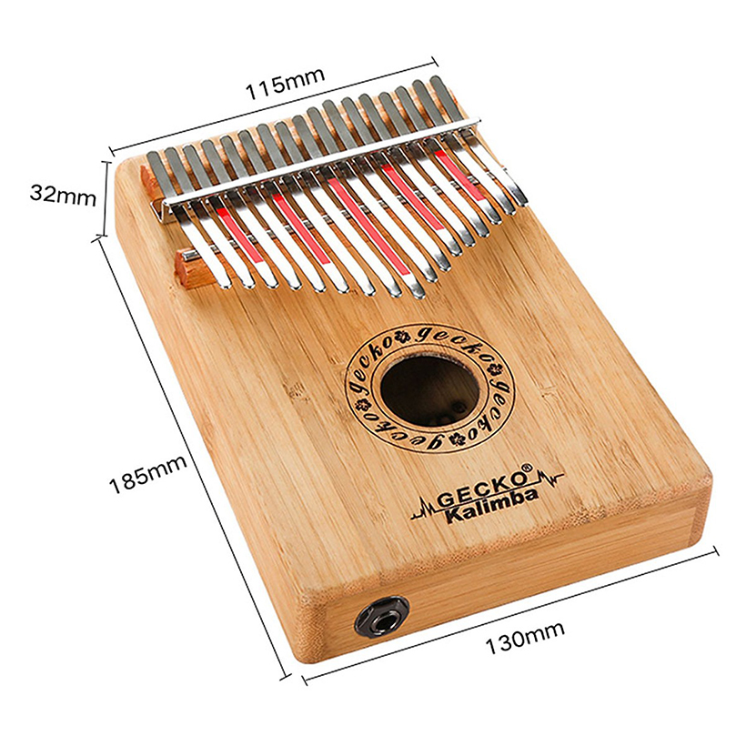 Đàn Kalimba Gecko 17 Phím K17BAEQ Gỗ Trúc Kèm Kèn Kazoo (Có EQ)