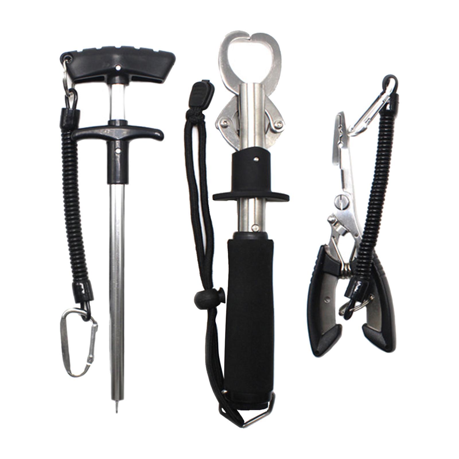 3x Fishing Pliers Set Portable for Freshwater Saltwater Tool Set Lip Gripper