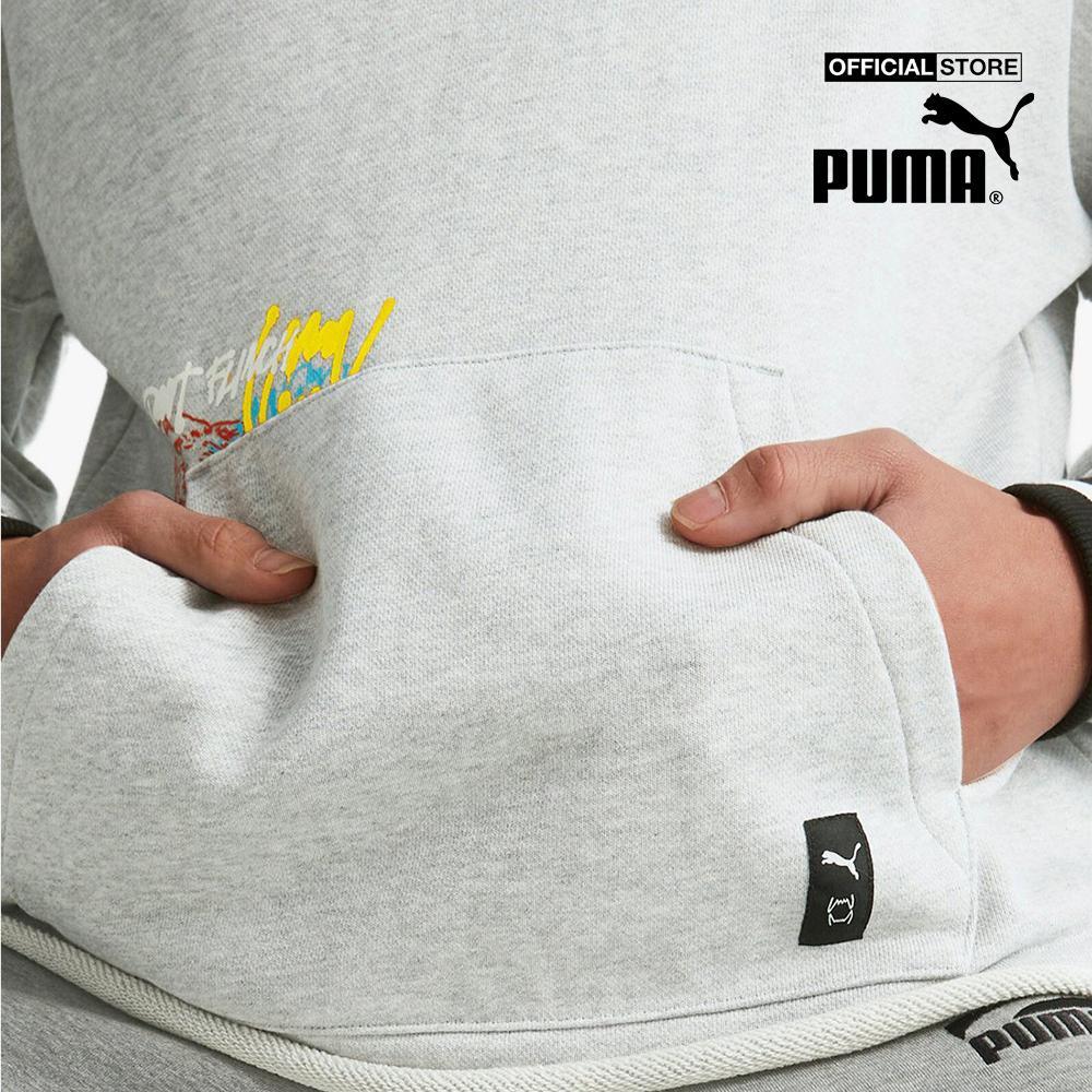 PUMA - Áo hoodie nam phối mũ Boroughs Ba