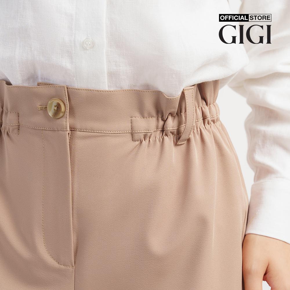 GIGI - Quần shorts nữ lưng thun xoắn gấu hiện đại G3402S221412