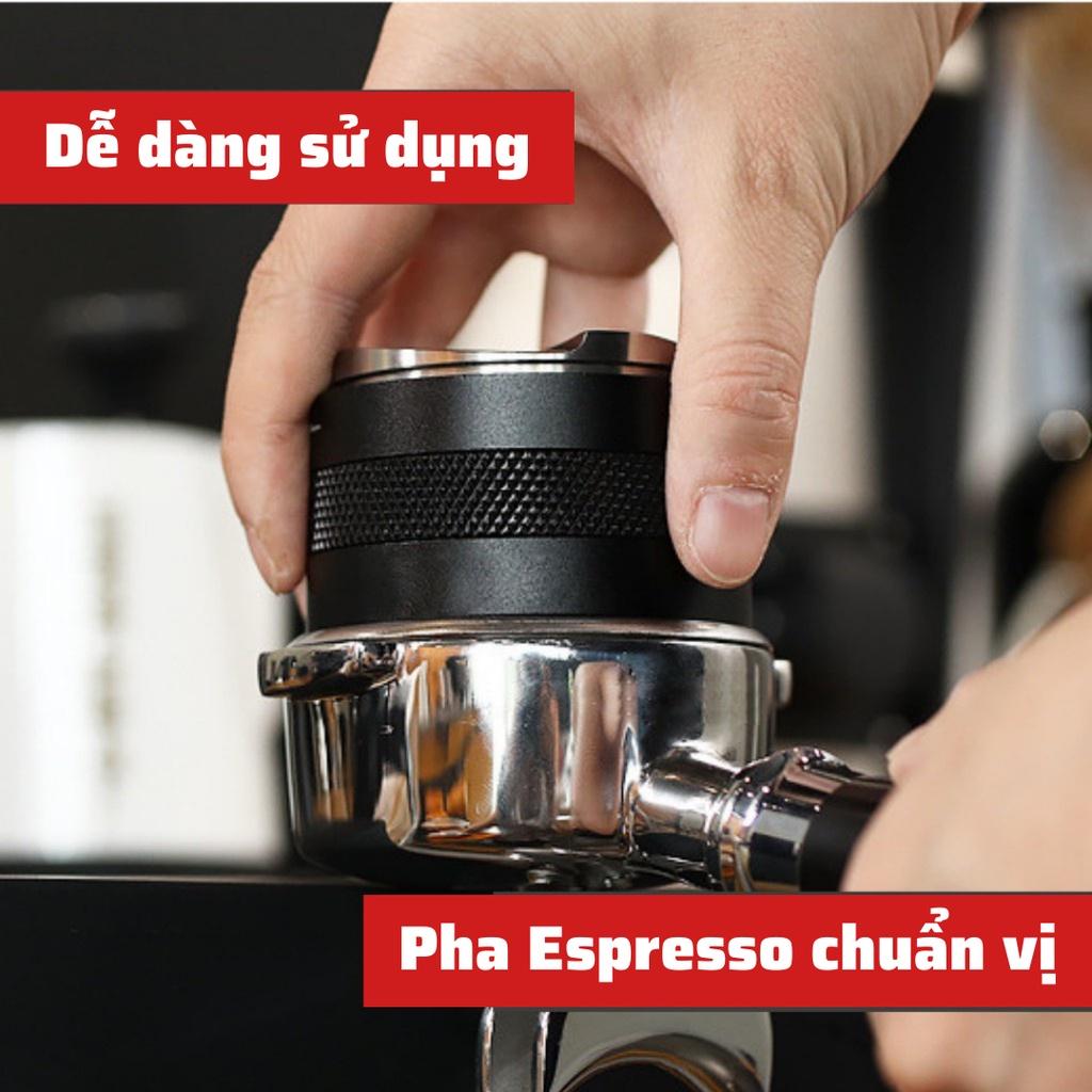 Tamper OCD 58mm hai đầu hình xoáy dụng cụ nén cà phê 3 lưỡi pha Espresso cafe Arabica Inox cao cấp tiện lợi chính hãng