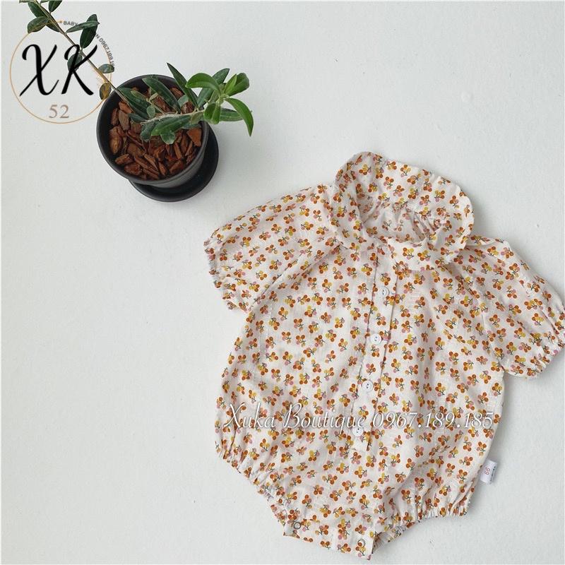 Bodysuit Cộc Tay Bé Gái Xinh Yêu 0-2 Tuổi Xuka Boutique Set Quần Áo Sơ Sinh 2022