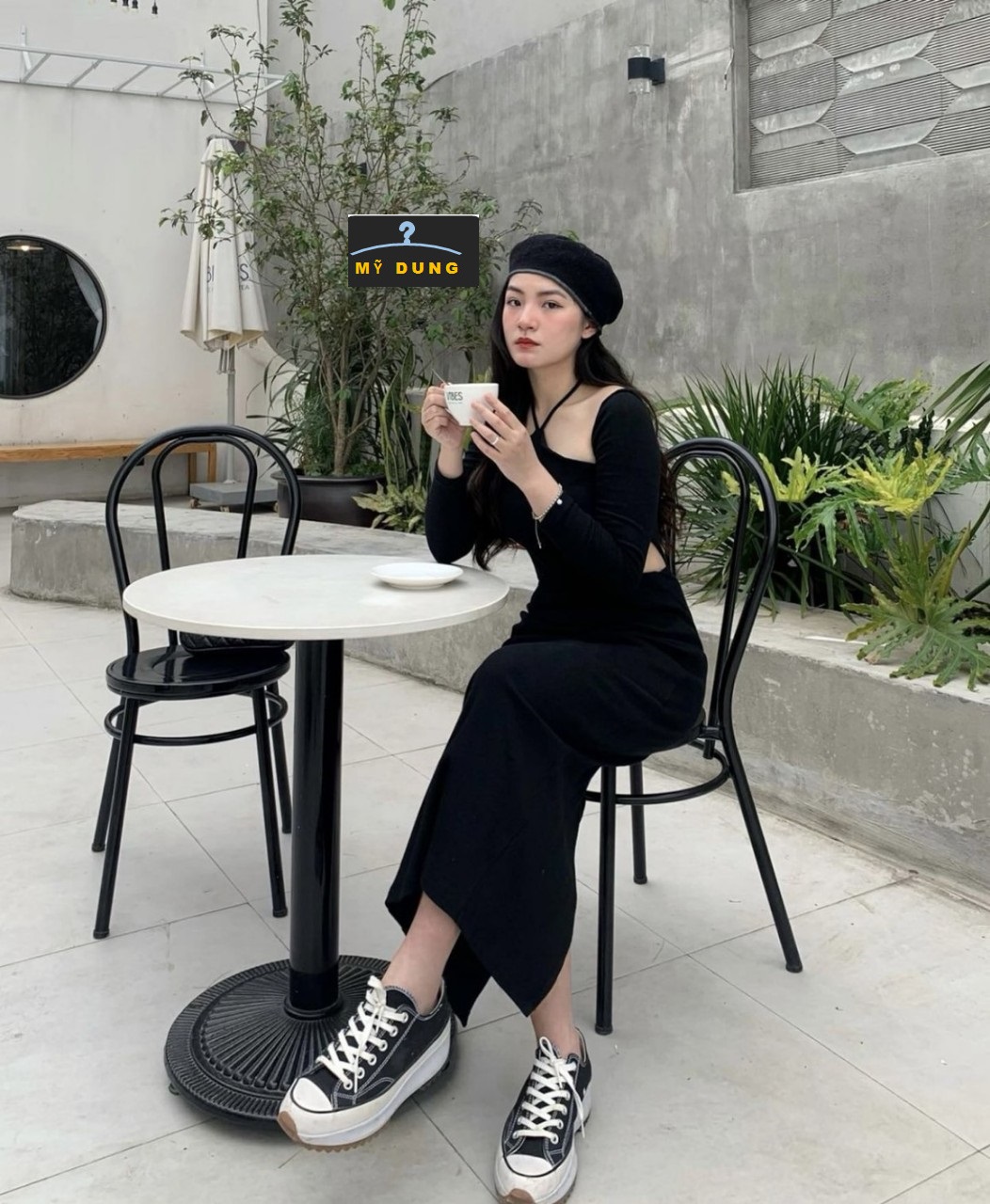 ĐẦM BODY DÁNG MAXI CỔ YẾM CÚP NGỰC, KHOÉT EO- SIÊU TÔN DÁNG- GỢI CẢM