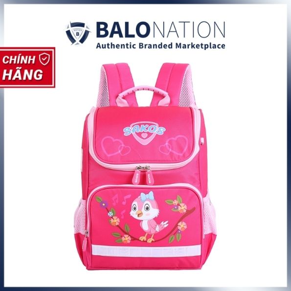 Balo Học Sinh Thời Trang SAKOS SIMPLE - Họa Tiết Dễ Thương, Siêu Nhẹ, Chống Gù Bảo Vệ Đôi Vai Và Cột Sống Của Trẻ