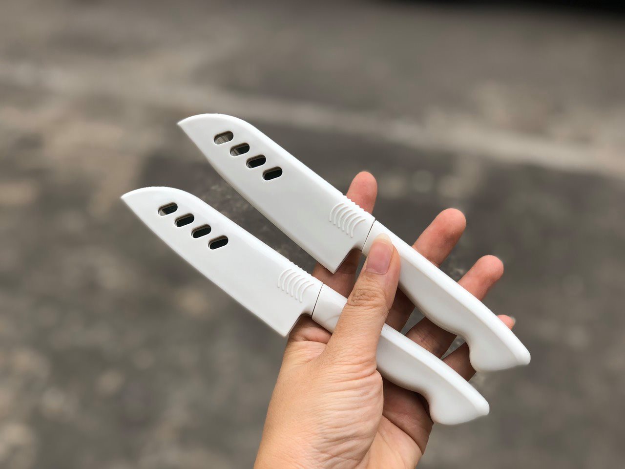 Combo Dao Gọt Hoa Quả Cao Cấp Có Nắp Đậy + Dao Nạo Đa Năng Hai Đầu - Nội địa Nhật Bản