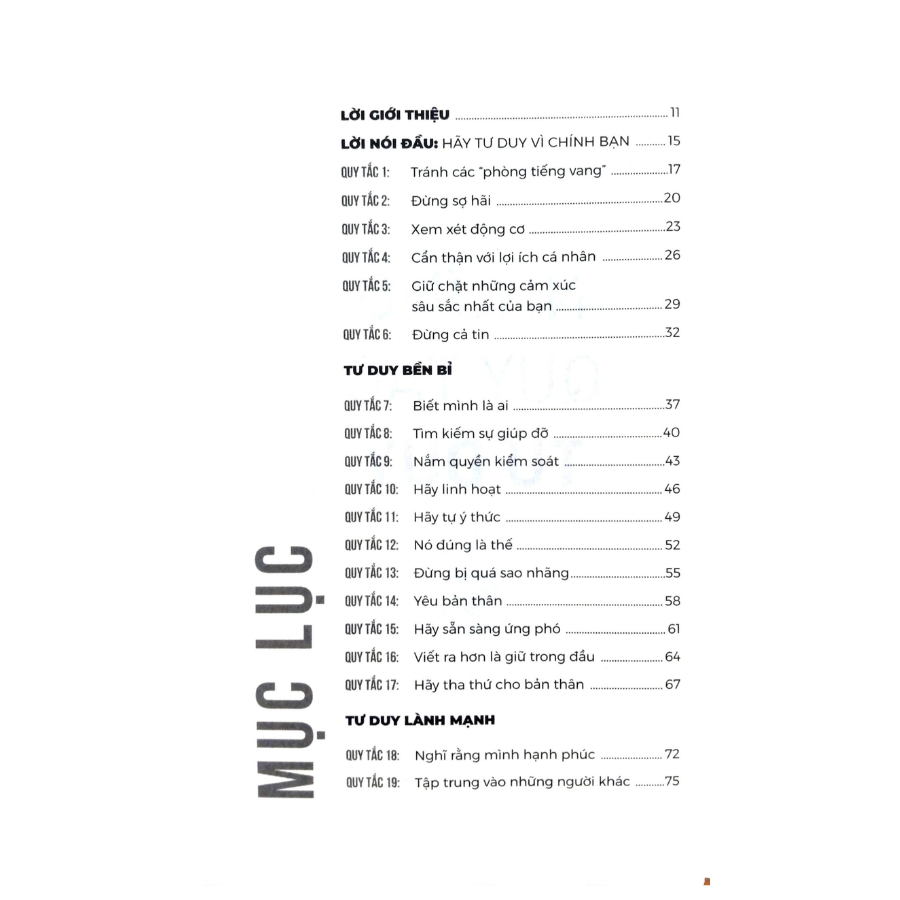 Sách Những Quy Tắc Tư Duy