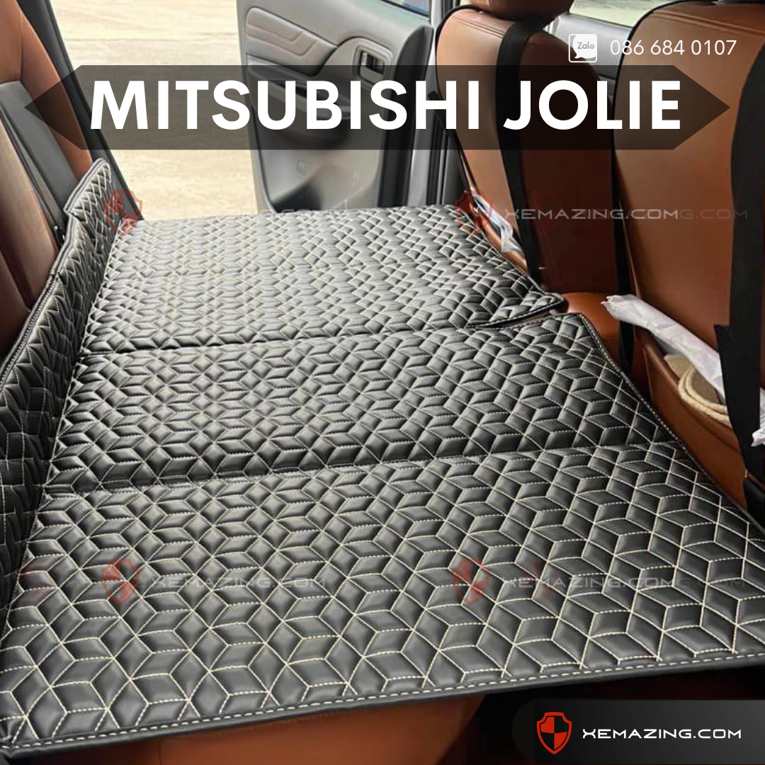 Đệm Nằm ô tô MITSUBISHI JOLIE - Thiết kế 4 Khay Dọc Trợ Lực - Đệm không bơm như đệm hơi ô tô