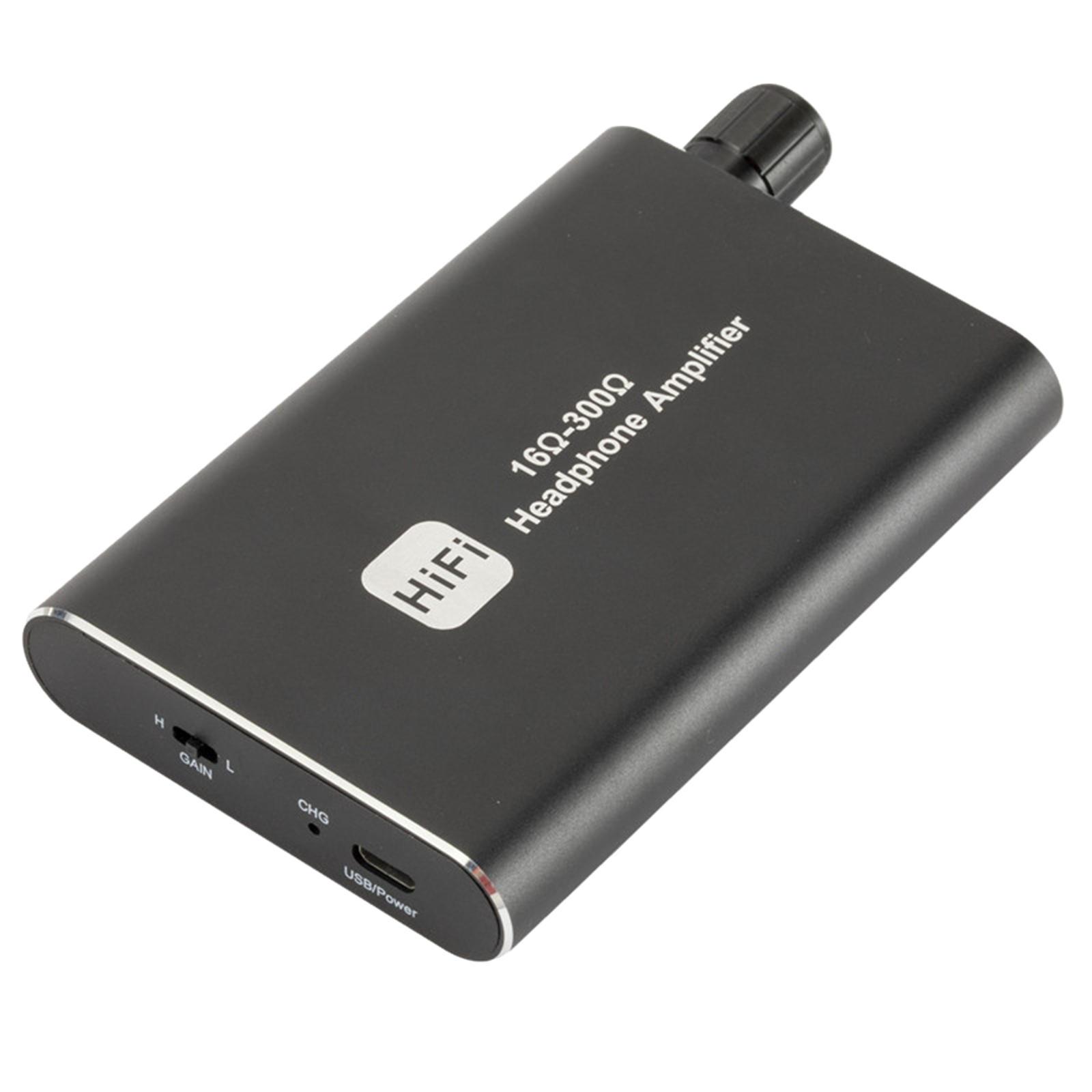 Portable Headphone Amplifier Earphone AMP w/ Audio USB Cable for PS4/PS5 MP4