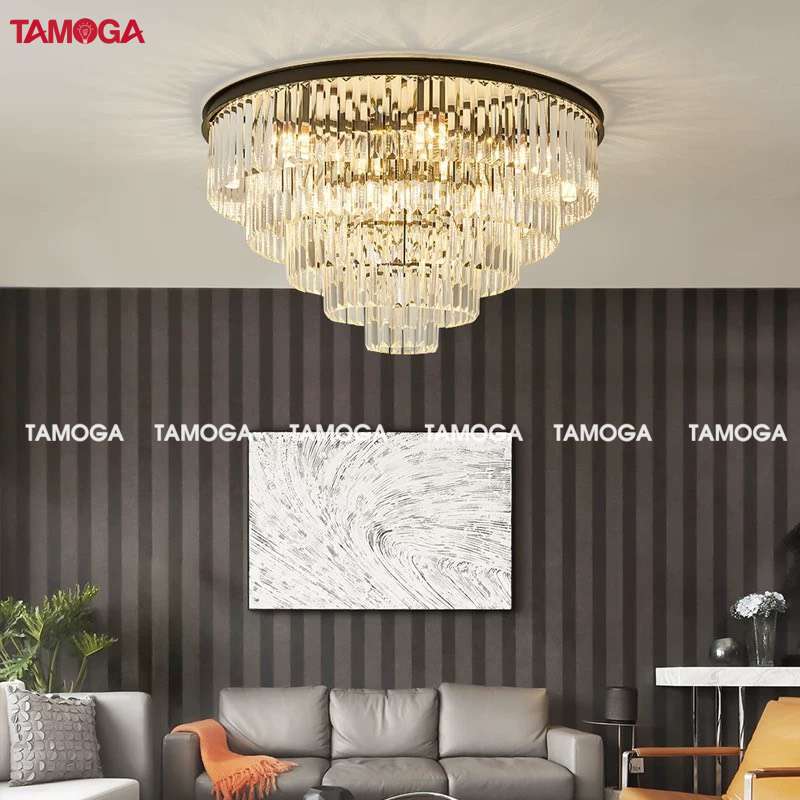 Đèn treo trần pha lê D750mm TAMOGA ARLYS 1039 + Kèm bóng led chuyên dụng