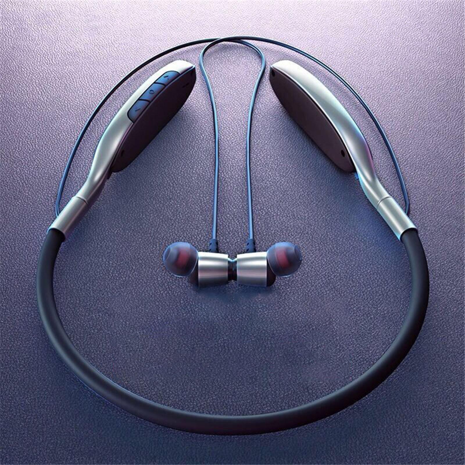 Bluetooth Headphones, V5.0 Wireless Neckband Headphones for Online Teaching, Headset Noise Cancelling with Mic